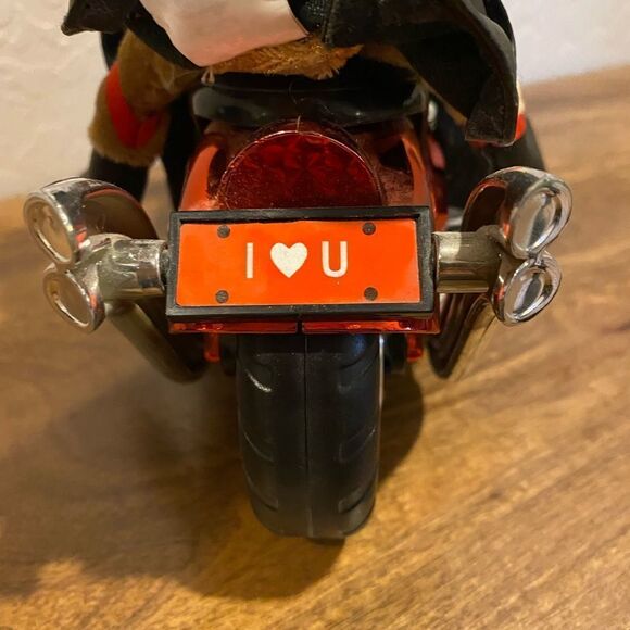 DAN DEE Light Up Musical Animated BORN TO BE WILD Dogs on Motorcycle - Picture 6 of 6